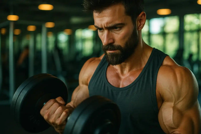 Homem praticando exercício para evitar testosterona baixa